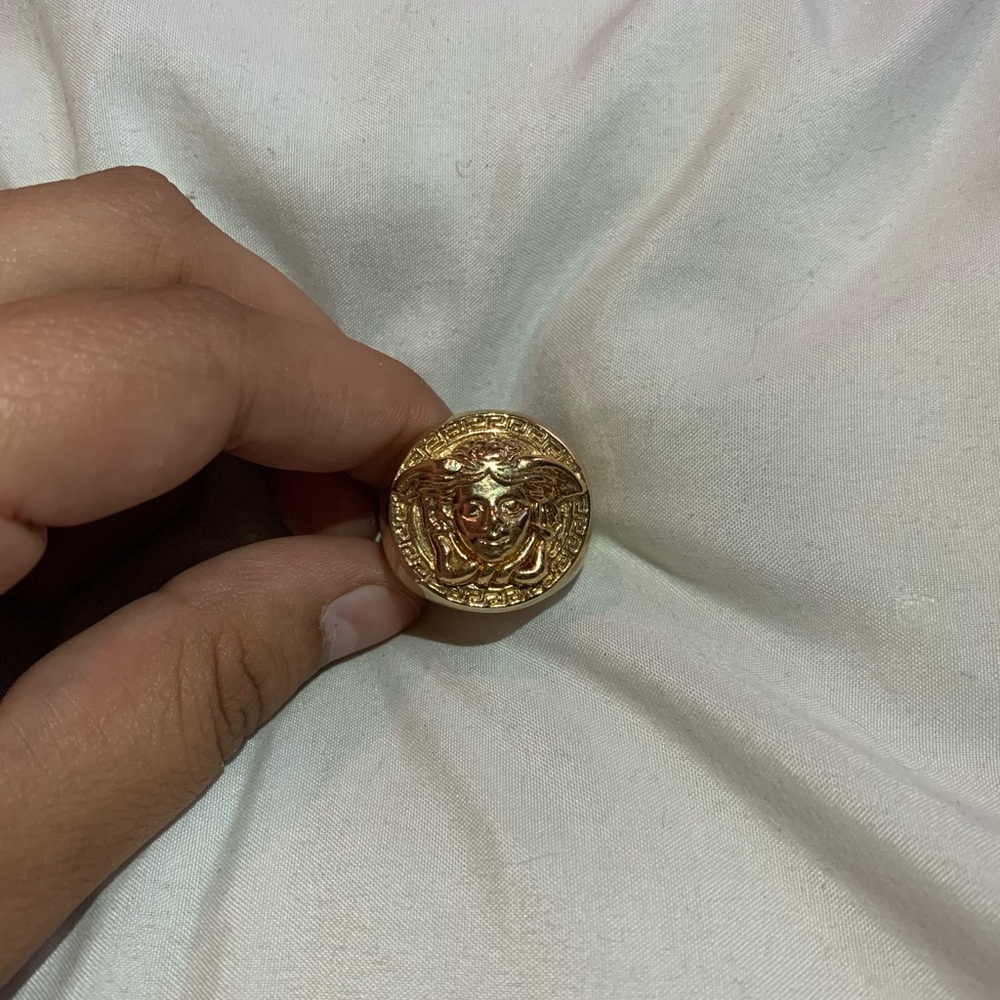 Authentic Vintage Versace Medusa signet ring